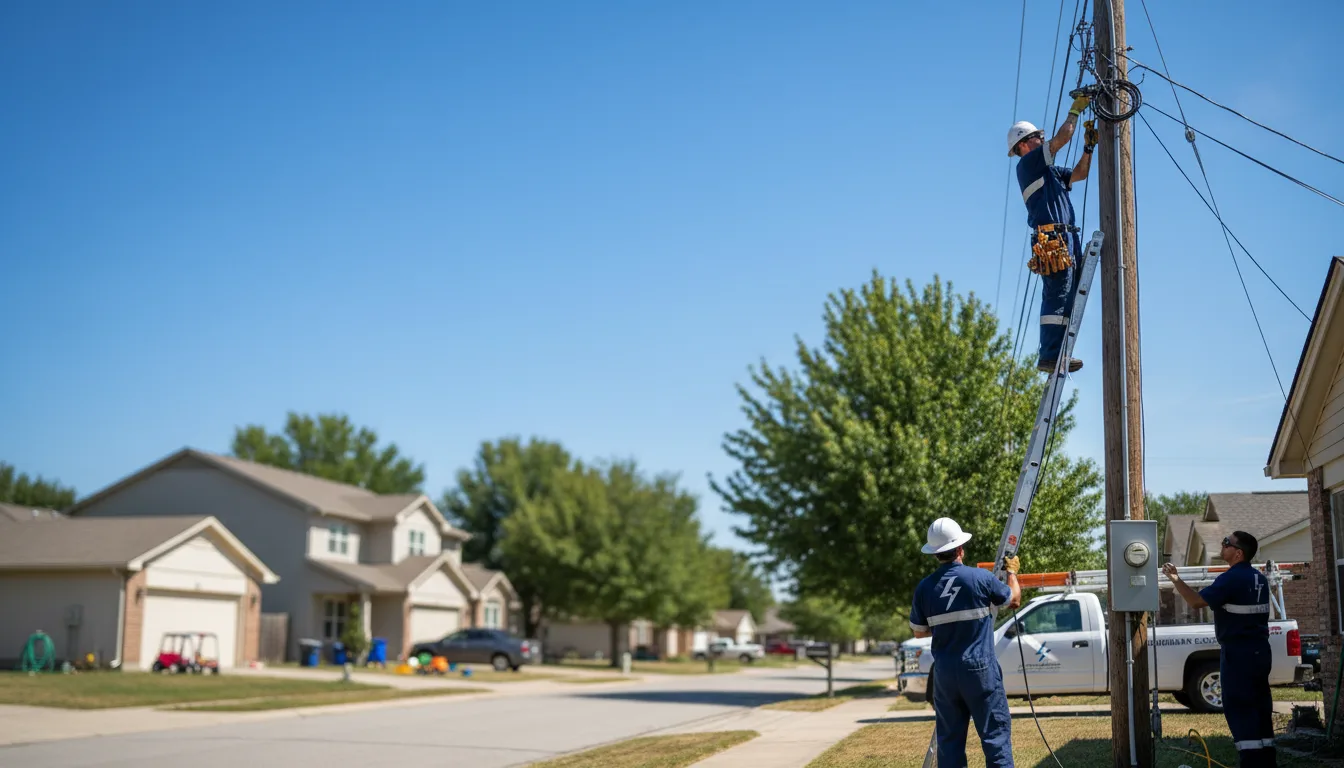 Residential electrician providing installation services in Mildred, PA